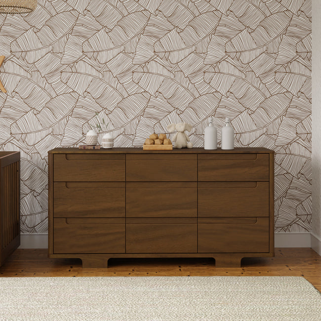 M23428NL,Babyletto,Yuzu 9-Drawer Dresser  Assembled in Natural Walnut
