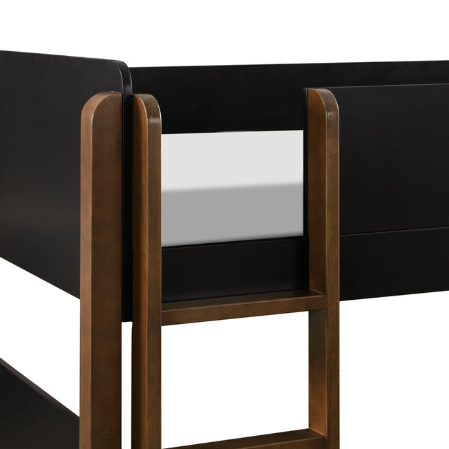 M18494BNL,Babyletto Kids,TipToe Bunk Bed in Black and Natural Walnut