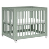 M23401LS,Babyletto,Yuzu 8-in-1 Convertible Crib w/All-Stages Conversion Kits in Light Sage