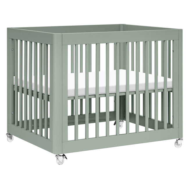 M23401LS,Babyletto,Yuzu 8-in-1 Convertible Crib w/All-Stages Conversion Kits in Light Sage