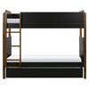 M18494BNL,Babyletto Kids,TipToe Bunk Bed in Black and Natural Walnut