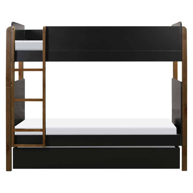 M18494BNL,Babyletto Kids,TipToe Bunk Bed in Black and Natural Walnut