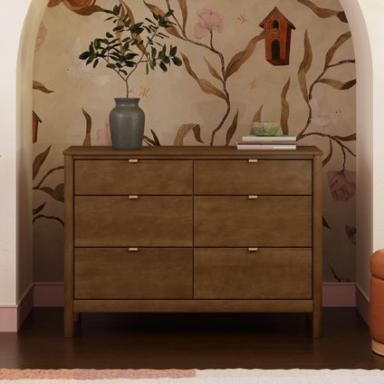 M25616NL,Babyletto,Bondi 6-Drawer Assembled Dresser in Natural Walnut