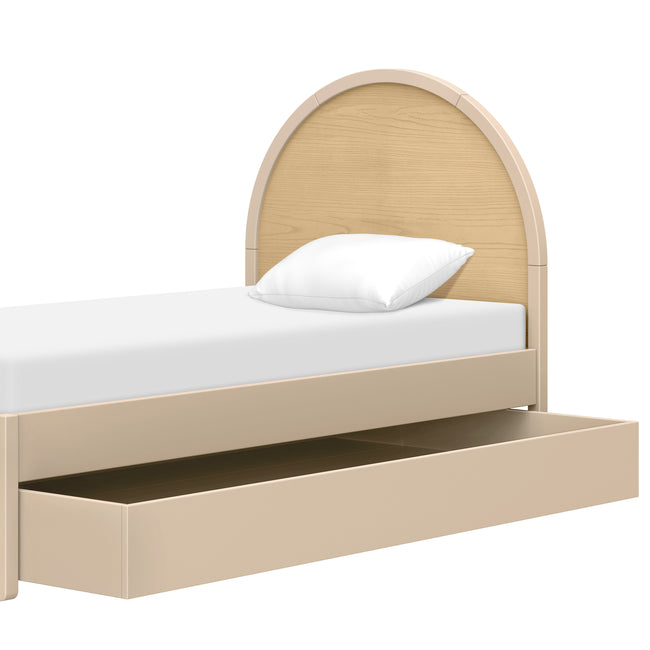 M30269TPESH,Babyletto Kids,Moab Twin Bed in Taupe/Ash