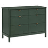 M25616FRGR,Babyletto,Bondi 6-Drawer Assembled Dresser in Forest Green