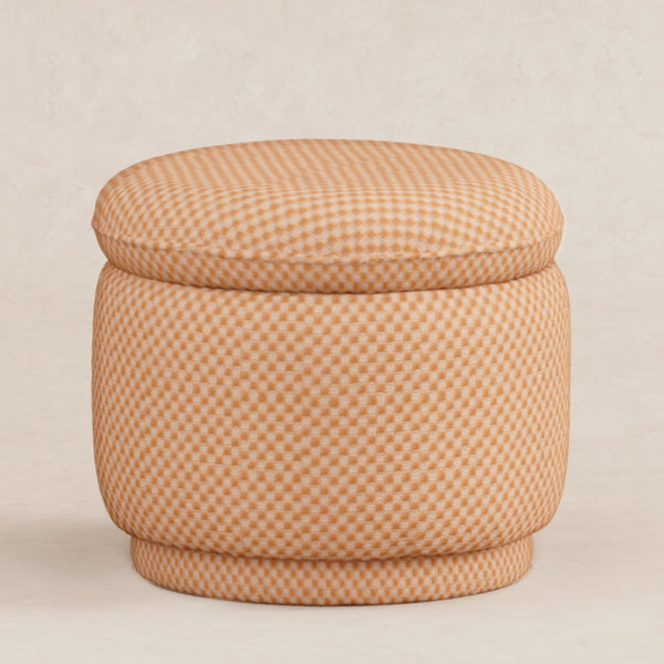 M22985CVC,Babyletto,Enoki Storage Ottoman in Canyon Velvet Checker