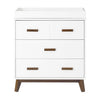 M5823WNL,Babyletto,Scoot 3-Drawer Changer Dresser in White/Natural Walnut Finish