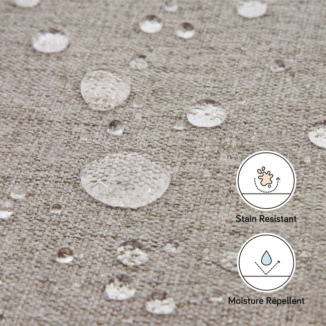 M26385PGEWLB,Babyletto,Kiwi Gliding Ottoman in Performance Grey Eco-Weave w/ Light Wood Base