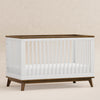 M5801WNL,Babyletto,Scoot 3-in-1 Convertible Crib w/ToddlerBed Conversion Kit in White/NaturalWalnut