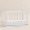 M8601KW,Babyletto,Harlow 3-in-1 Convertible Crib w/Toddler Bed Conversion Kit in White/Acrylic
