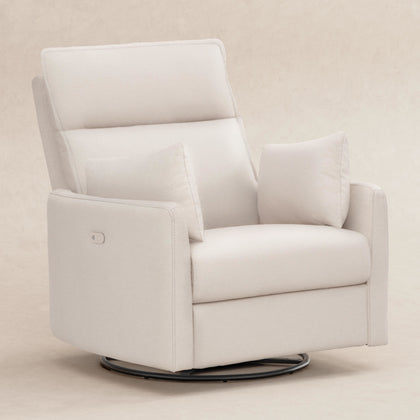 M33988PCMEW,Babyletto,Nori Glider Recliner w/ Electronic Control and USB in Performance Cream Eco-Weave