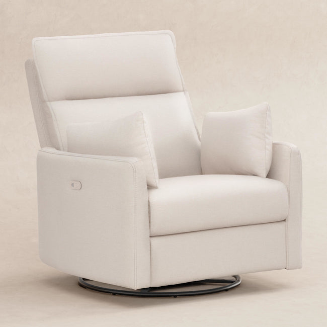 M33988PCMEW,Babyletto,Nori Glider Recliner w/ Electronic Control and USB in Performance Cream Eco-Weave