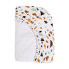 T29137,Babyletto,Terrazzo Quilted Muslin Changing Pad Cover in GOTS Certified Organic Cotton