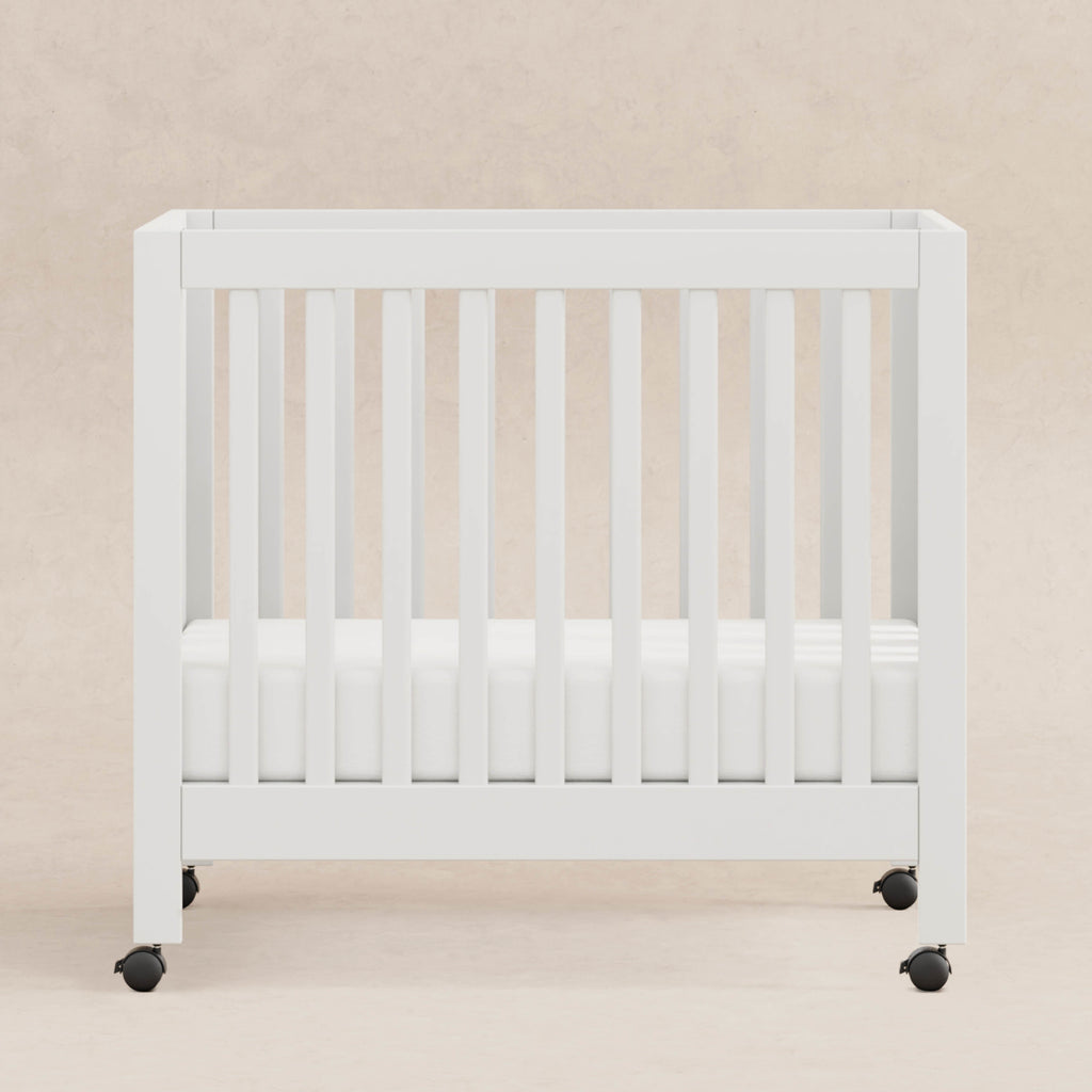 M6698W,Origami Mini Crib in White Finish