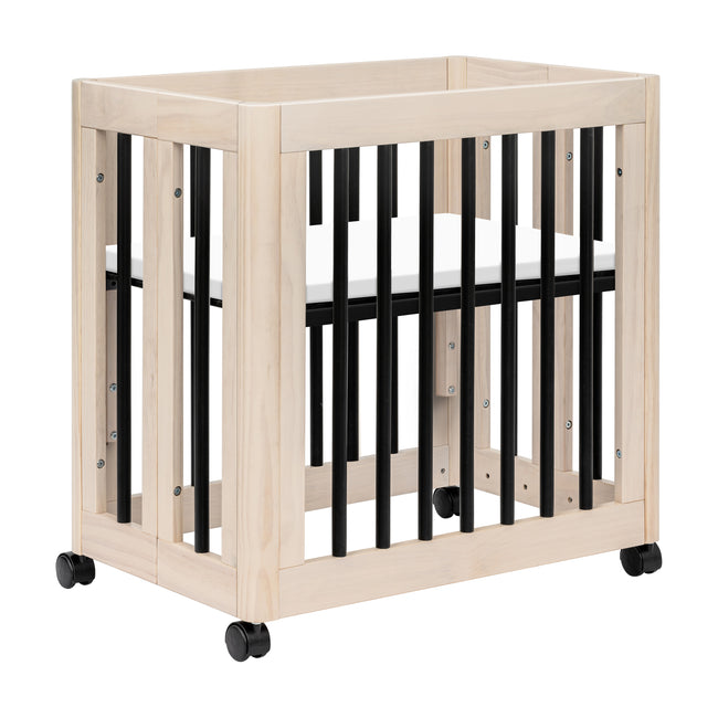 M23401NXB,Babyletto,Yuzu 8-in-1 Convertible Crib w/All-Stages Conversion in Washed Natural/Black