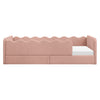 M31376PRSB,Babyletto Kids,Rizo Montessori-Inspired Twin Bed in Performance Rose Boucle