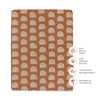 T29033,Babyletto,Rainbow Muslin All-Stages Midi Crib Sheet in GOTS Certified Organic Cotton