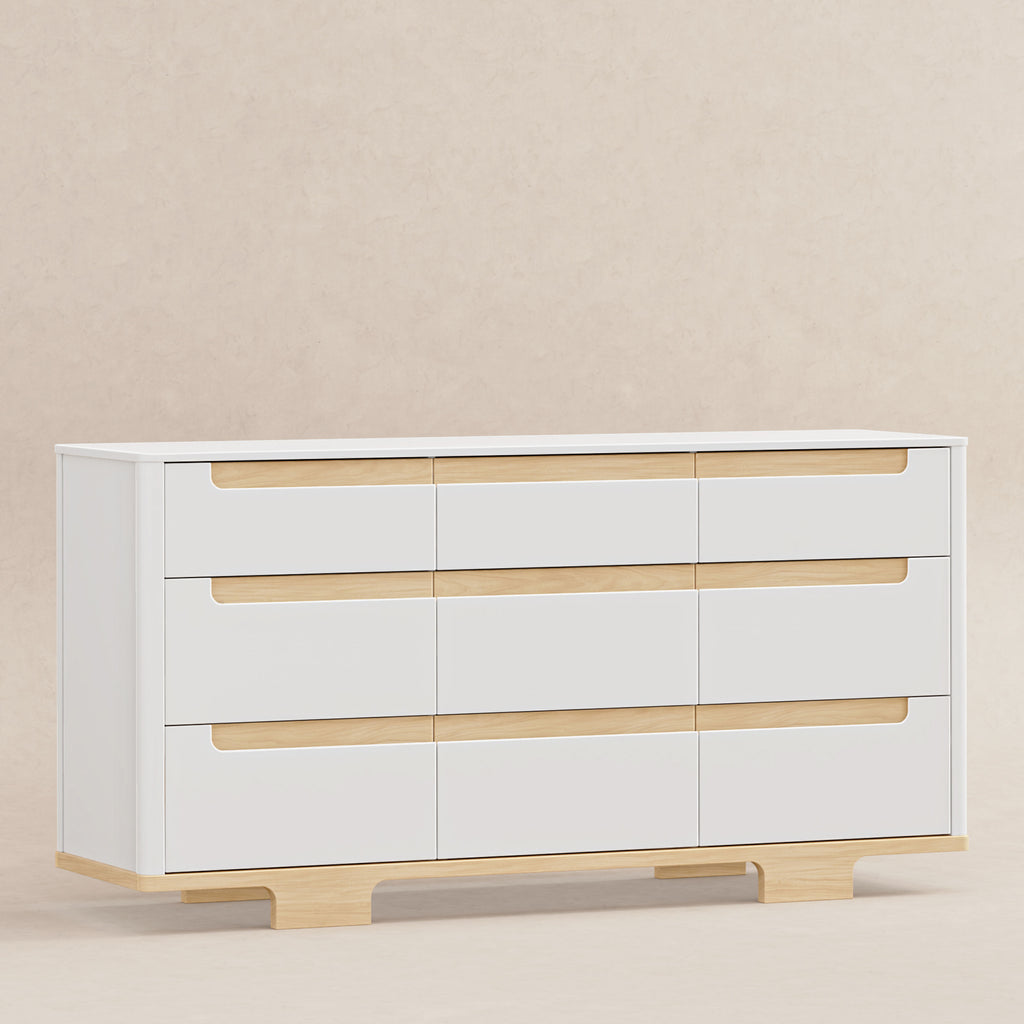 M23428WN,Babyletto,Yuzu 9-Drawer Dresser  Assembled in White/Natural