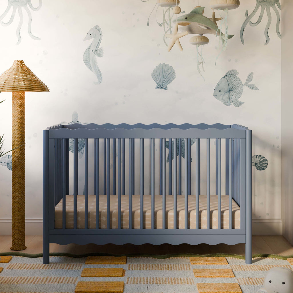 M27901CVB,Babyletto,Swell 4-in-1 Convertible Crib w/Toddler Conversion Kit in Cove Blue