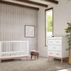 M5823WNX,Babyletto,Scoot 3-Drawer Changer Dresser in White/Washed Natural Finish