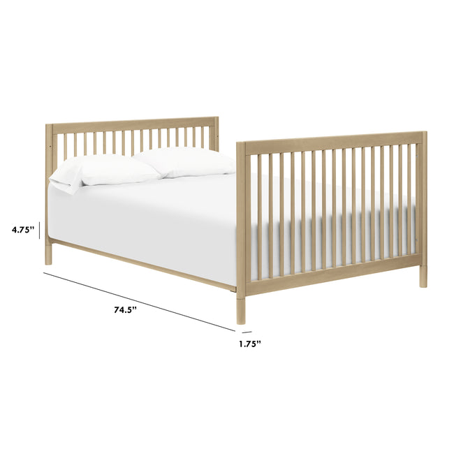 M5789WP,The MDB Family,Hidden Hardware Twin/Full Size Bed Conversion Kit in Washed Pine