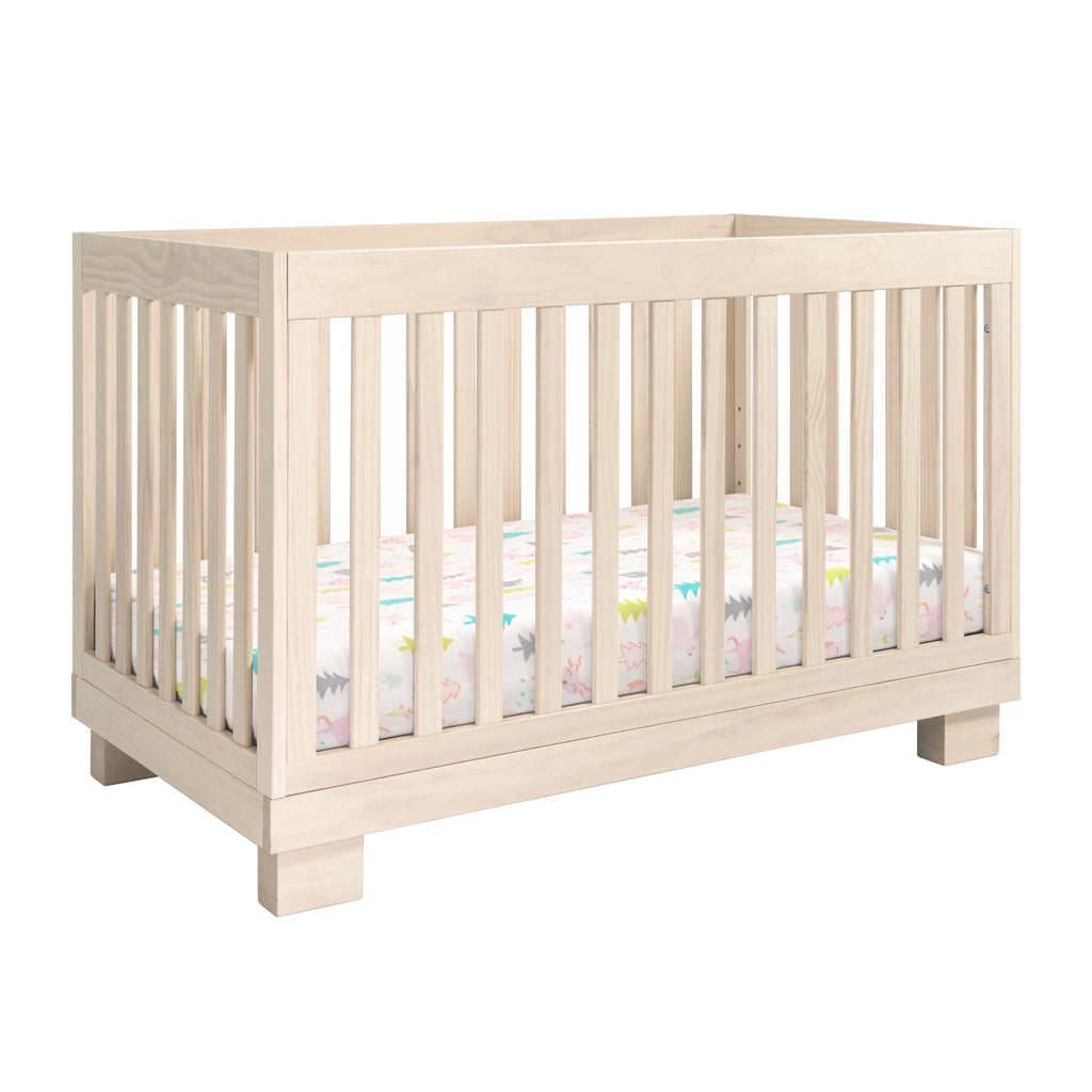 M6701NX,Modo 3-in-1 Convertible Crib w/Toddler Bed Conversion Kit in Washed Natural