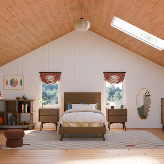 M15969NL,Babyletto Kids,Palma Twin Bed in Natural Walnut