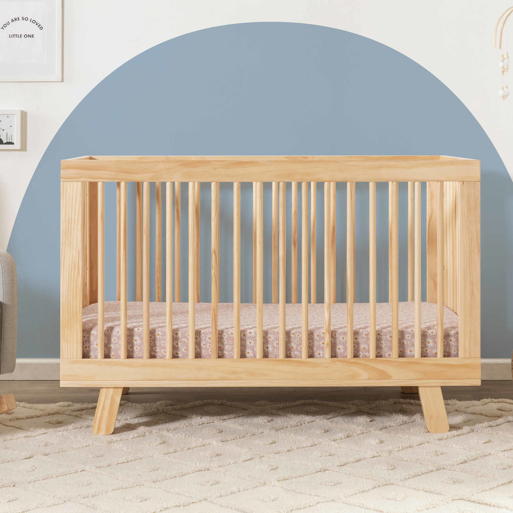 M4201N,Babyletto,Hudson 3-in-1 Convertible Crib w/Toddler Bed Conversion Kit in Natural Finish