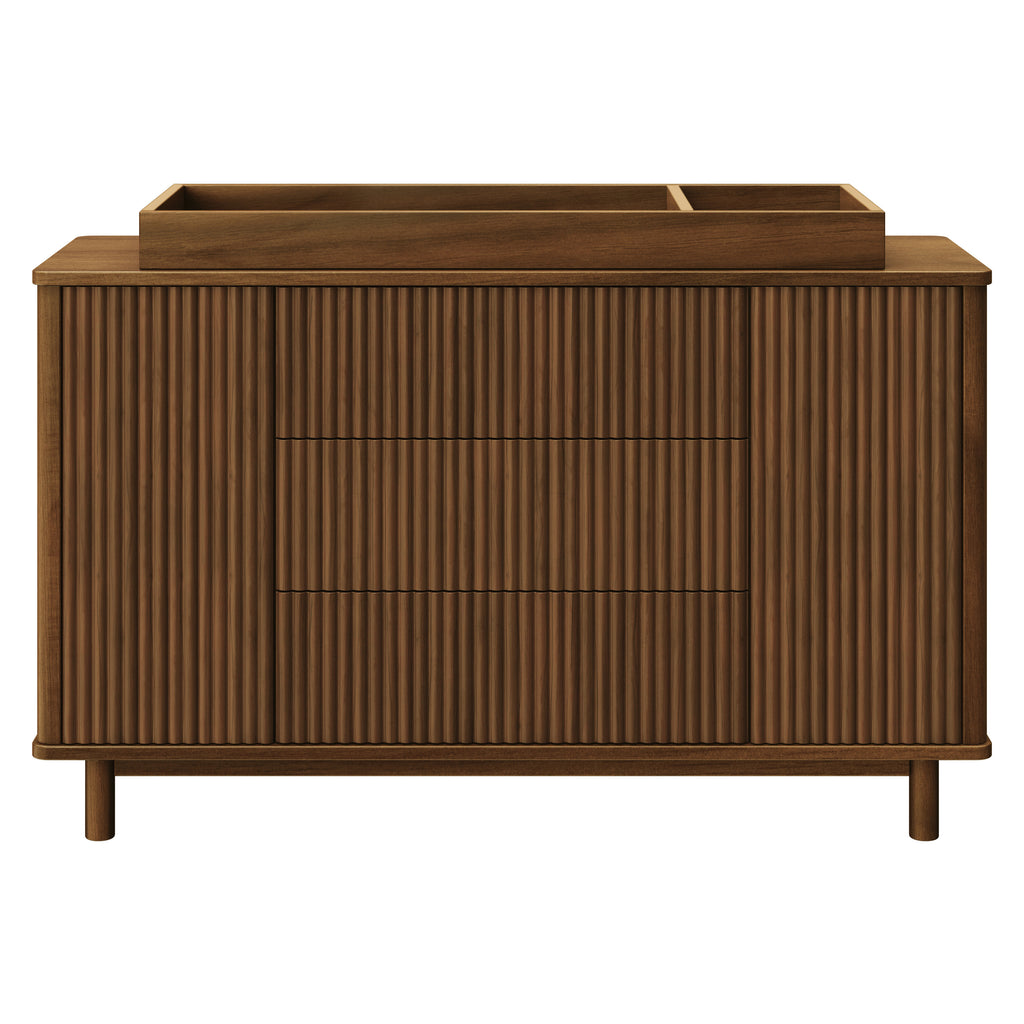 M29816NL,Babyletto,Pogo Tambour Assembled Dresser in Natural Walnut