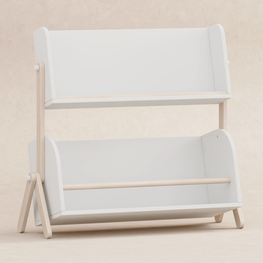 M10611WNX,Babyletto,Tally Storage and Bookshelf in White and Washed Natural Finish