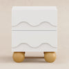 M31160WHY,Babyletto Kids,Lido Wave Nightstand in White and Honey