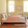 M32099PRSB,Babyletto Kids,Upholstered Twin/Full Bed Guardrail in Performance Rose Boucle