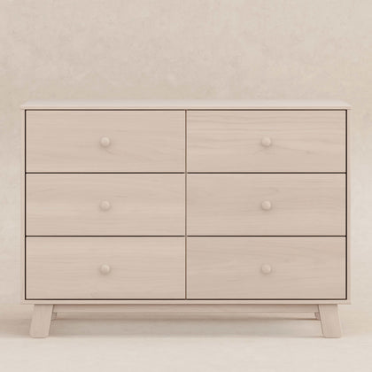 M32526NX,Babyletto,Hudson Modern 6-Drawer Assembled Double Dresser in Washed Natural