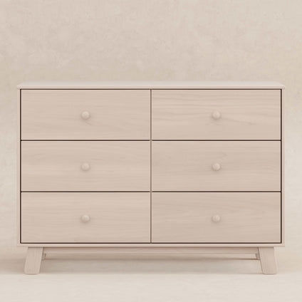 M32526NX,Babyletto,Hudson Modern 6-Drawer Assembled Double Dresser in Washed Natural