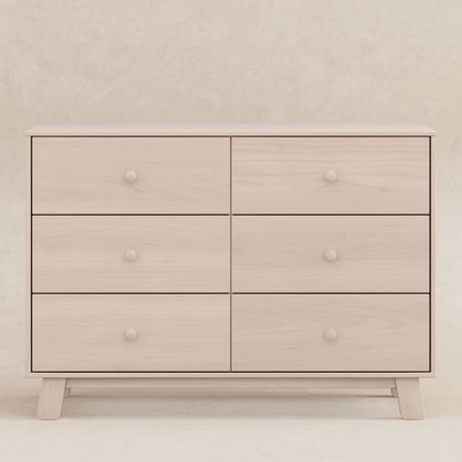 M32526NX,Babyletto,Hudson Modern 6-Drawer Assembled Double Dresser in Washed Natural
