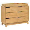 M4216HY,Babyletto,Hudson 6-Drawer Double Dresser  Assembled in Honey