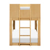 M31171HY,Babyletto Kids,Lido Wave Low Loft Twin Bed in Honey