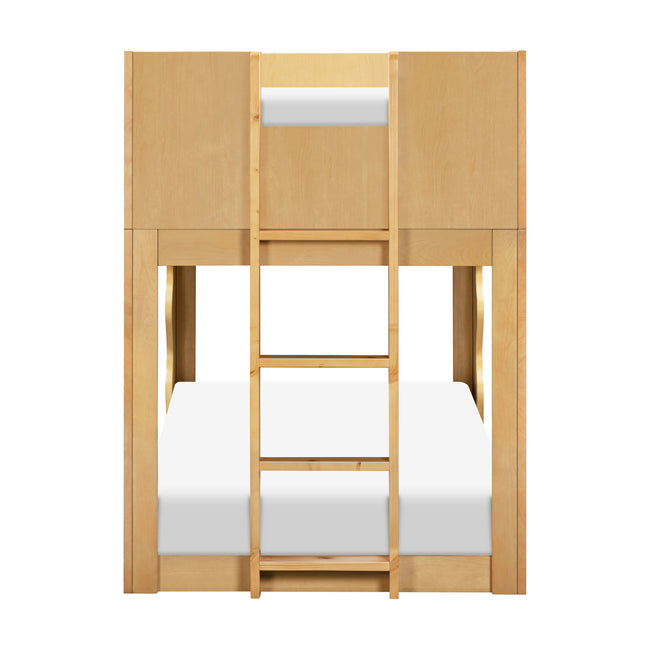 M31171HY,Babyletto Kids,Lido Wave Low Loft Twin Bed in Honey