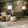 M30985CSGHF,Namesake,Tuffet Storage Ottoman in Chai Shearling w/Honey Ball Feet