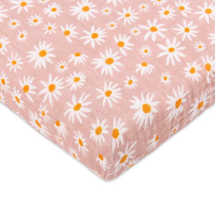 All-Stages Midi Crib Sheet in GOTS Certified Organic Muslin Cotton