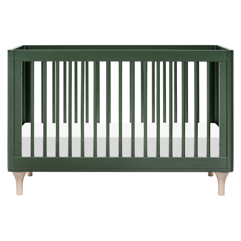 M9001FRGRNX,Lolly 3-in-1 Convertible Crib w/Toddler Conversion  Forest Green/Washed Natural