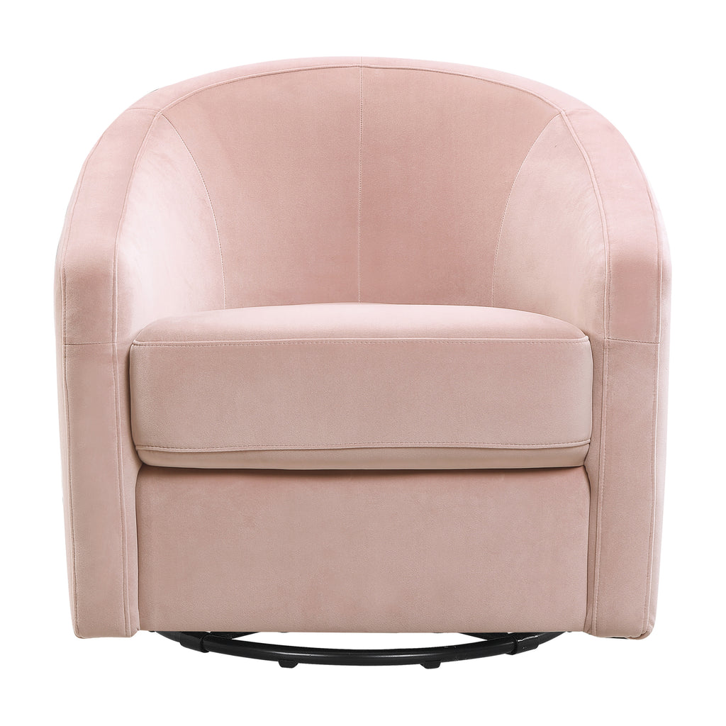 M5887BPV,Babyletto,Madison Swivel Glider in Blush Pink Velvet