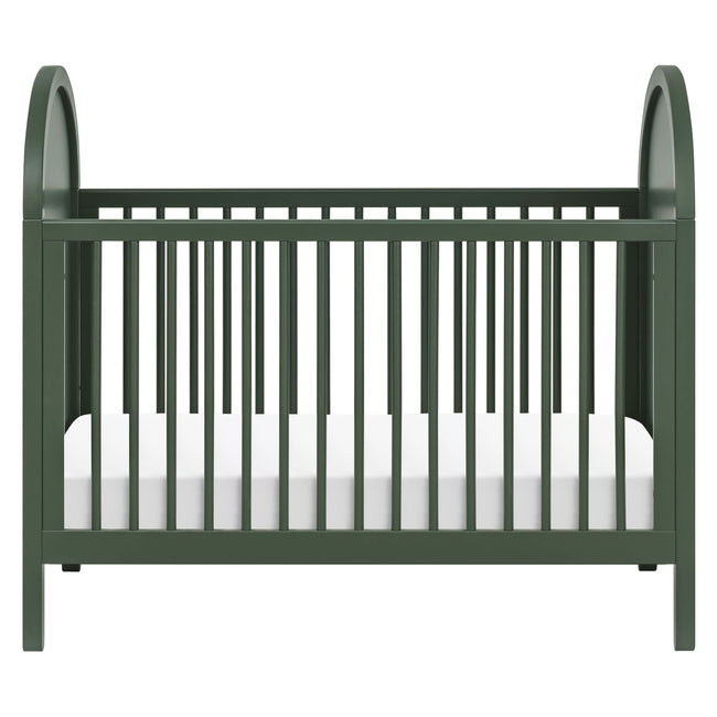 M25601FRGRNC,Babyletto,Bondi Cane 3-in-1 Convertible Crib w/ Toddler Bed Kit in Forest Green w/ Natural Cane