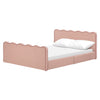 M31396PRSBRY,Babyletto Kids,Rizo Full Bed in Performance Rose Boucle w/Raspberry Piping