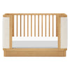 M26201HYWB,Babyletto,Bondi Boucle 4-in-1 Convertible Crib w/ Toddler Bed Kit in Honey with Ivory Boucle