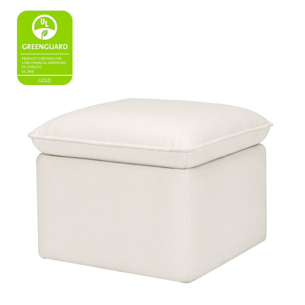 M20985PCMEW,Babyletto,Cali Storage Ottoman in Performance Cream Eco-Weave