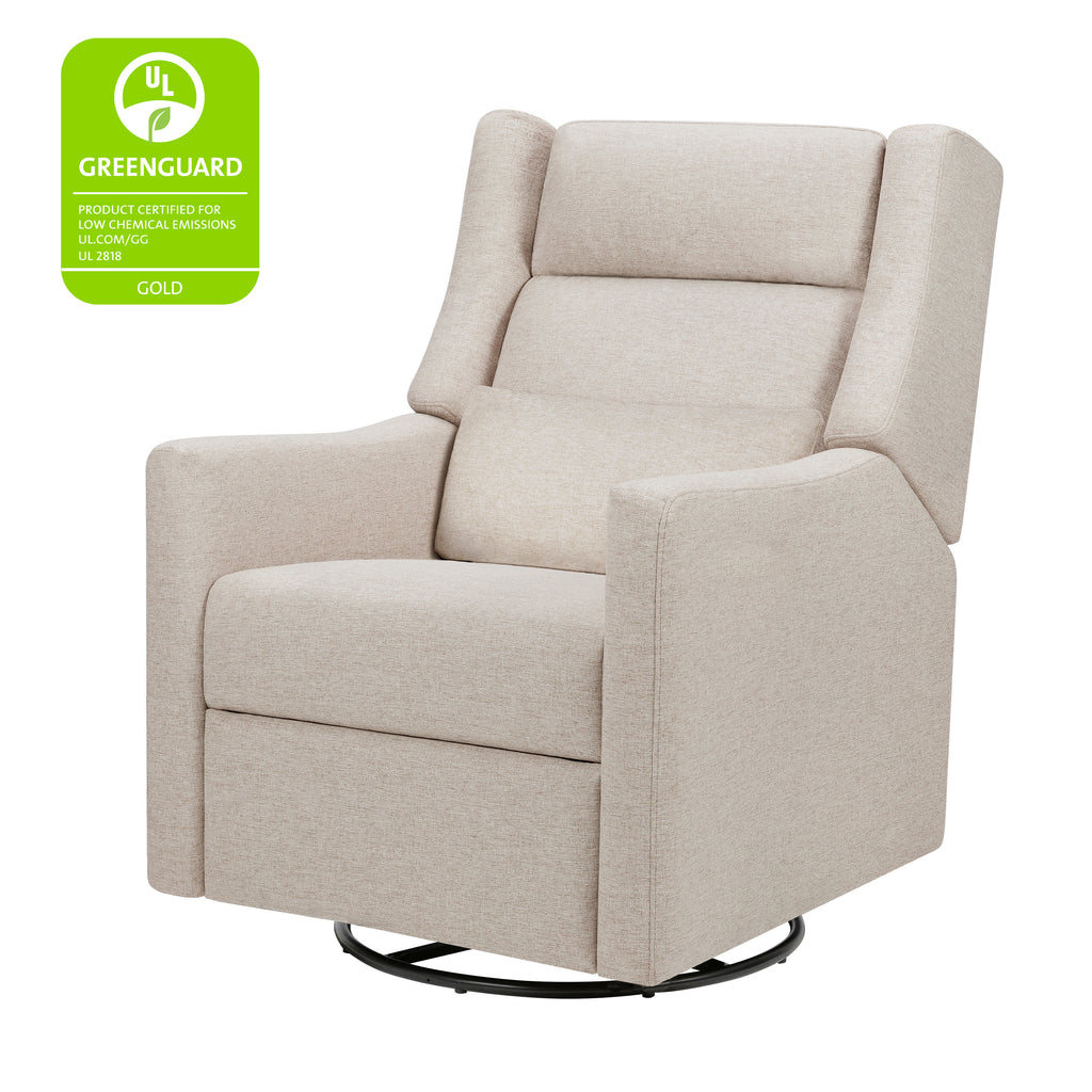 M11286PBEW,Babyletto,Kiwi Plus Power Glider Recliner w/ Power Headrest in Performance Beach Eco-Weave