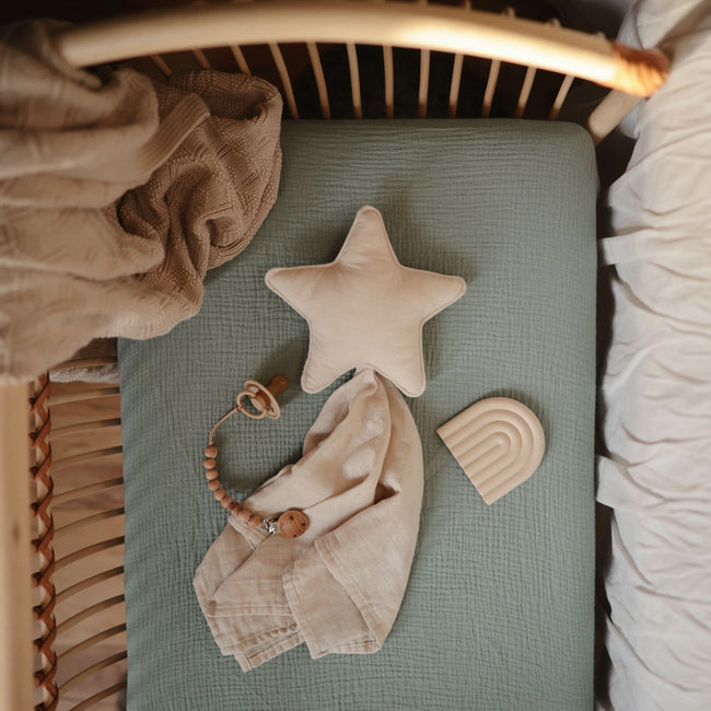 MCS-301, Mushie Extra Soft Muslin Crib Sheet