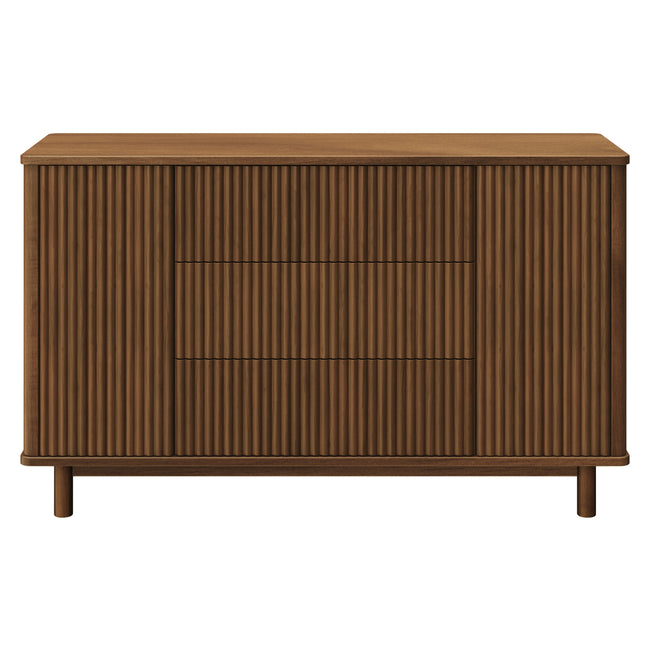M29816NL,Babyletto,Pogo Tambour Assembled Dresser in Natural Walnut