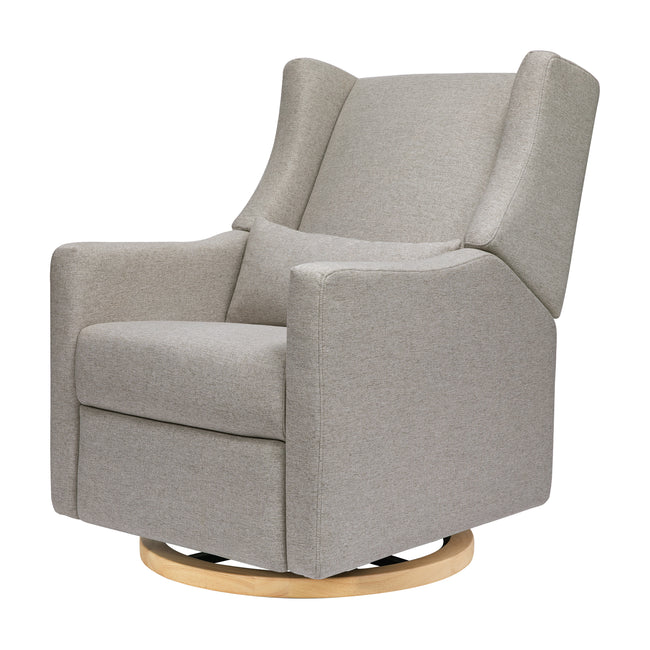 M11288PGEW,Babyletto,Kiwi Glider Recliner w/ Electronic Control and USB in Performance Grey Eco-Weave